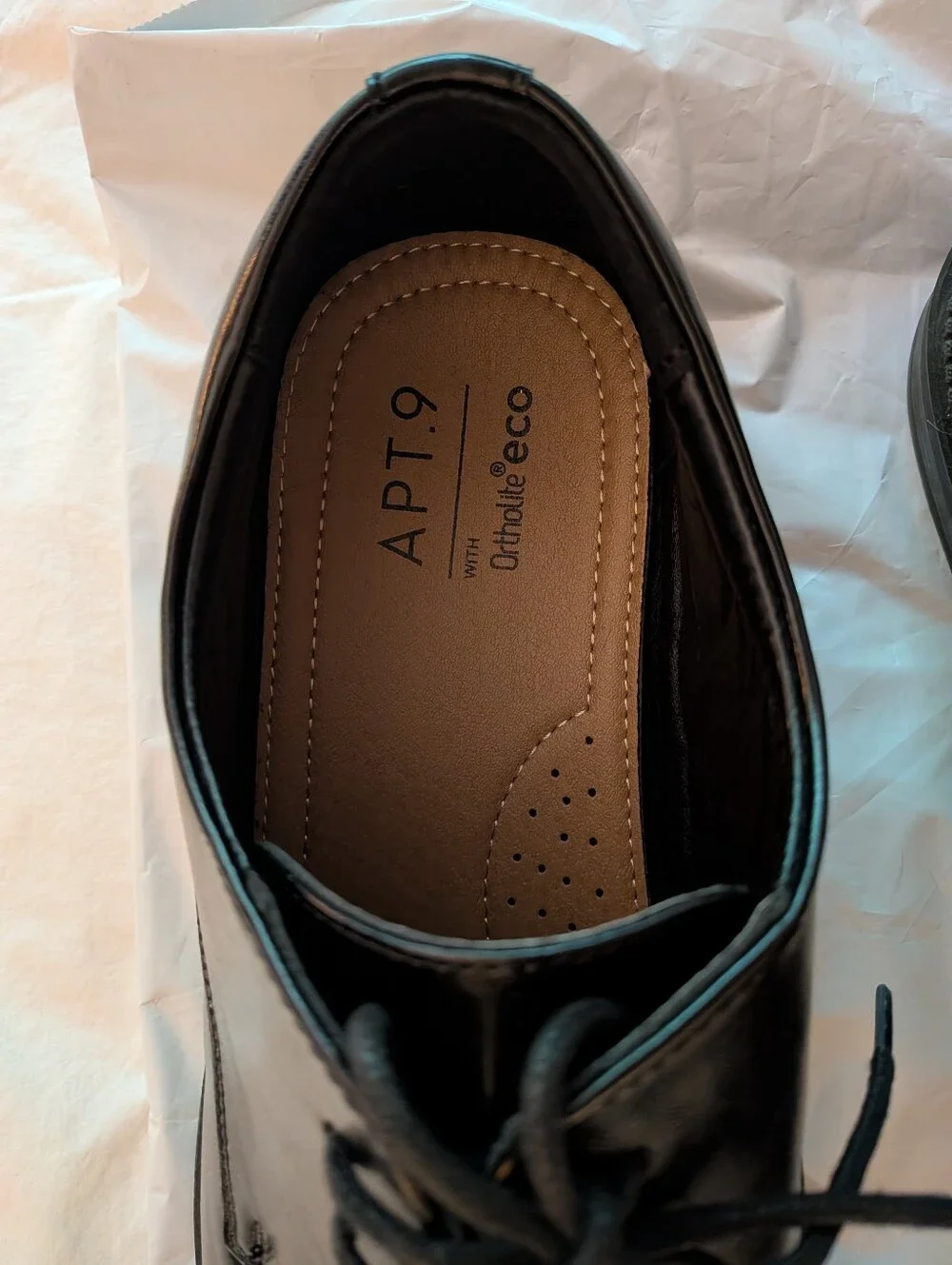 Men's Apt. 9 Black Cap-Toe Lace-Up Oxfords Size 12